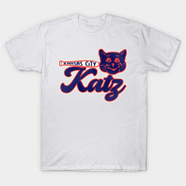 Defunct Kansas City Katz Baseball T-Shirt by Defunctland